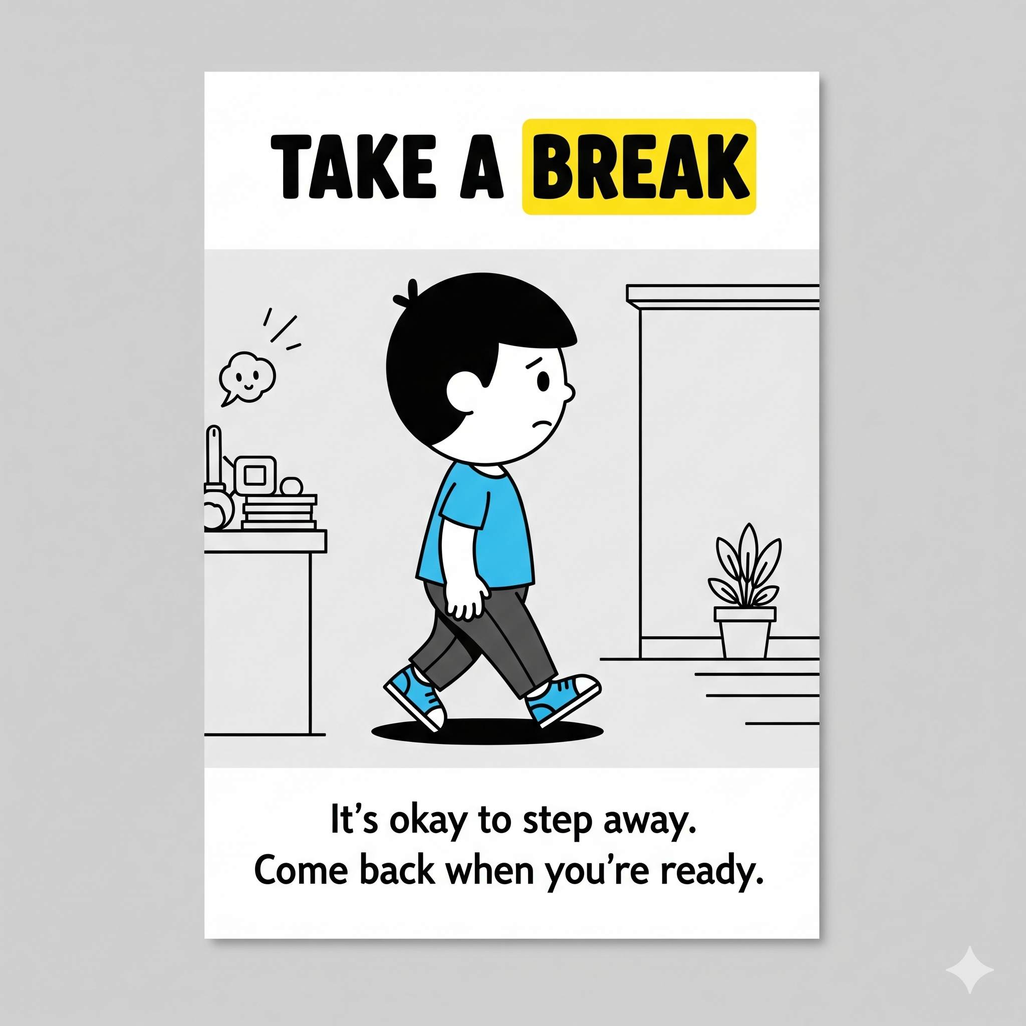 Take a Break coping strategy card