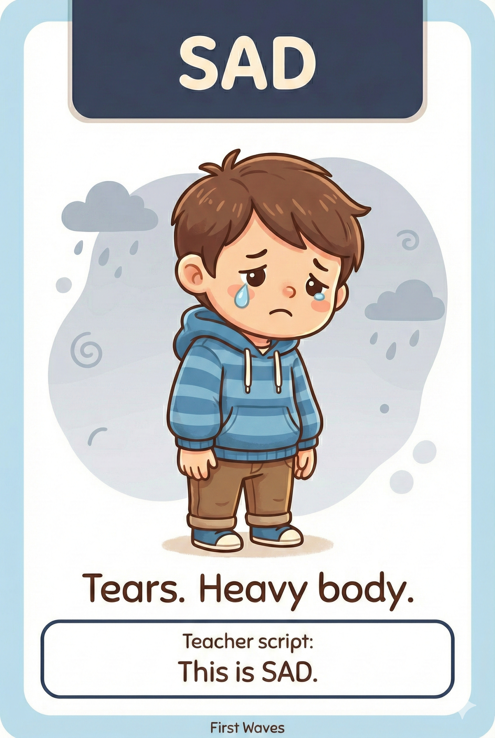 Sad feeling card