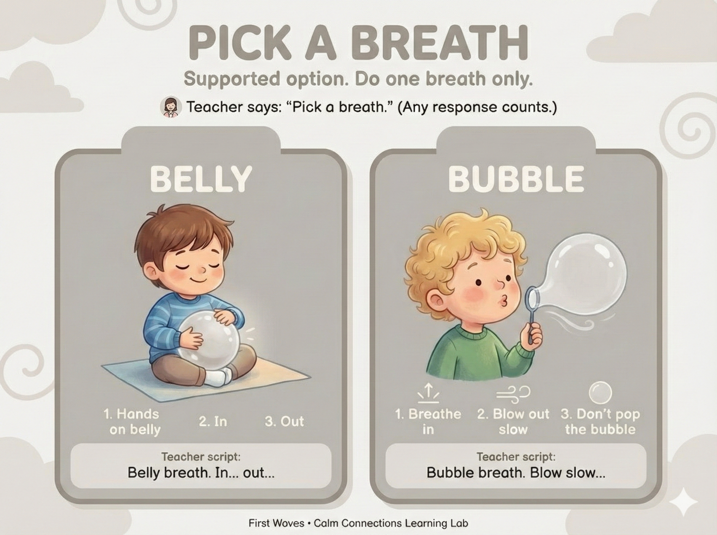 Pick a Breath (Mini Visual: Belly / Bubble)